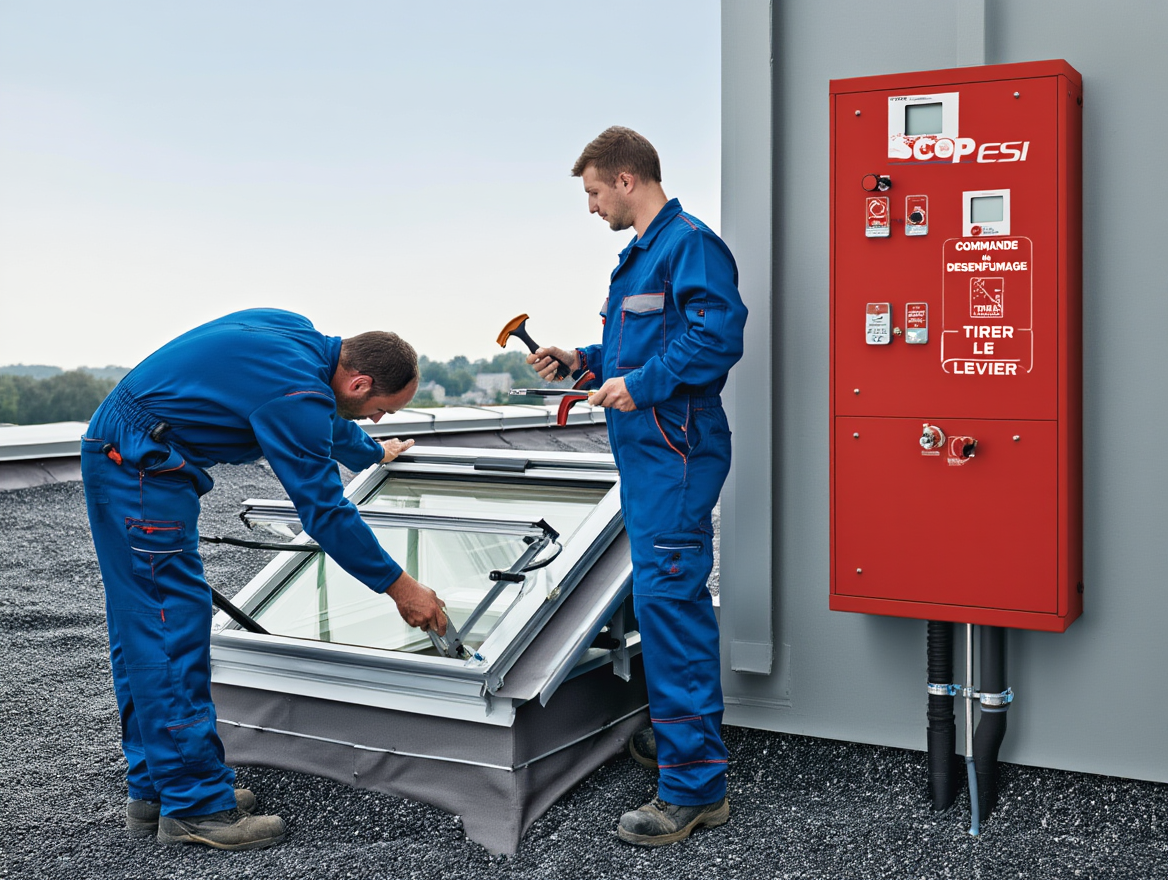 Installation et maintenance de Tappes de désenfumage